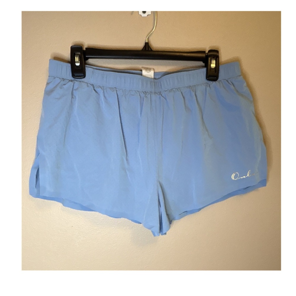 Ouber Blue Athletic Shorts Polyester Spandex Stretch Women's XL